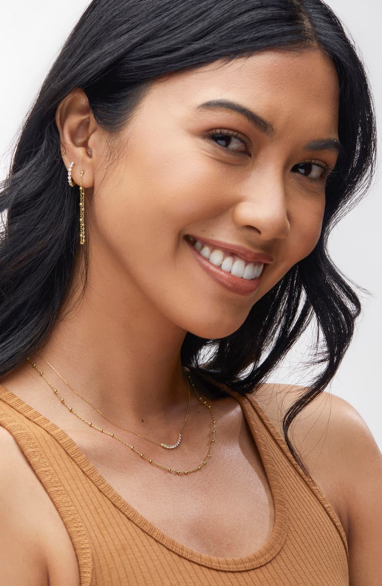 Bony Levy Mykonos 14k Gold Station Necklace, Alternate, color, 