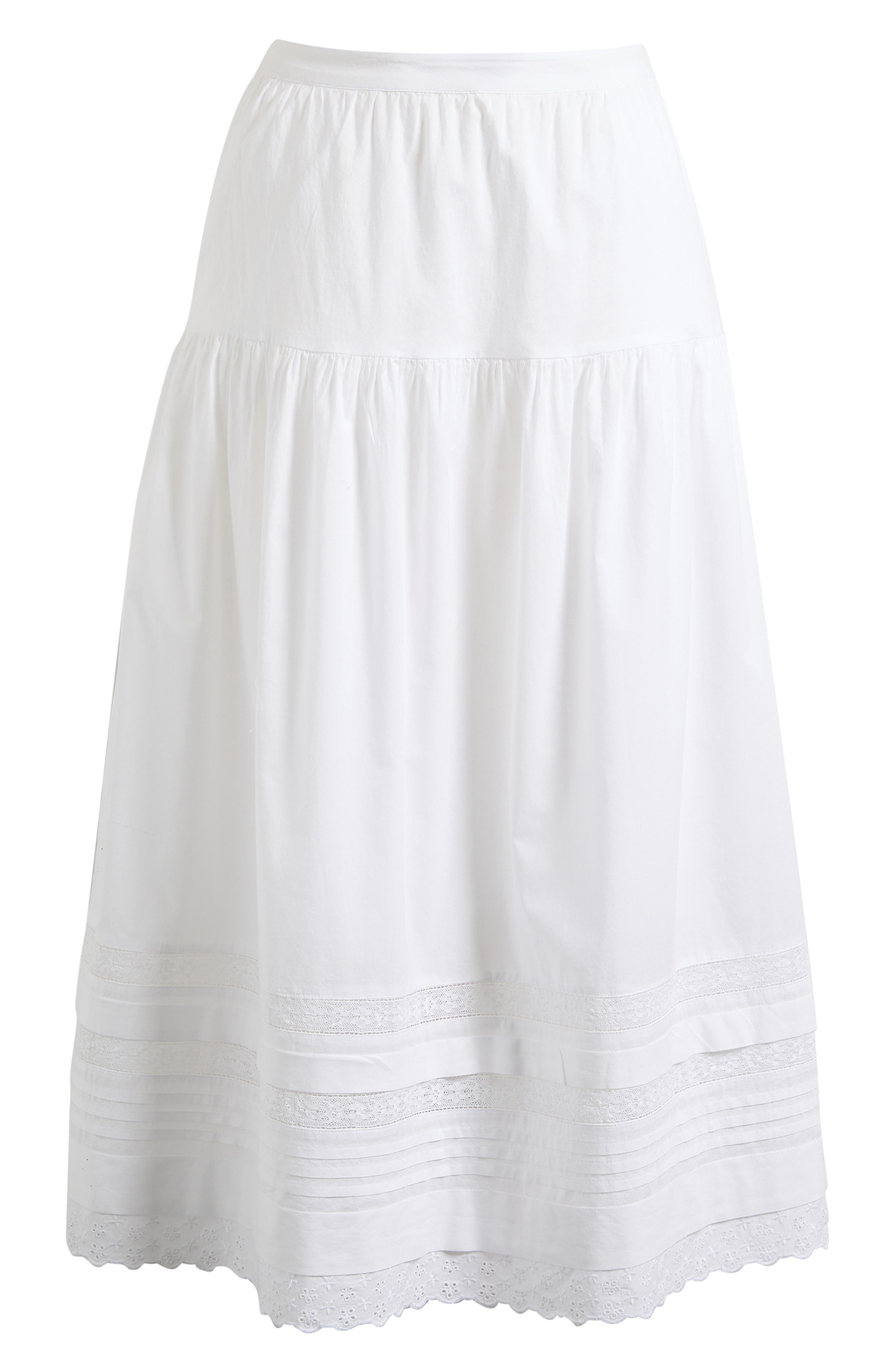 Pintucked Midi Skirt