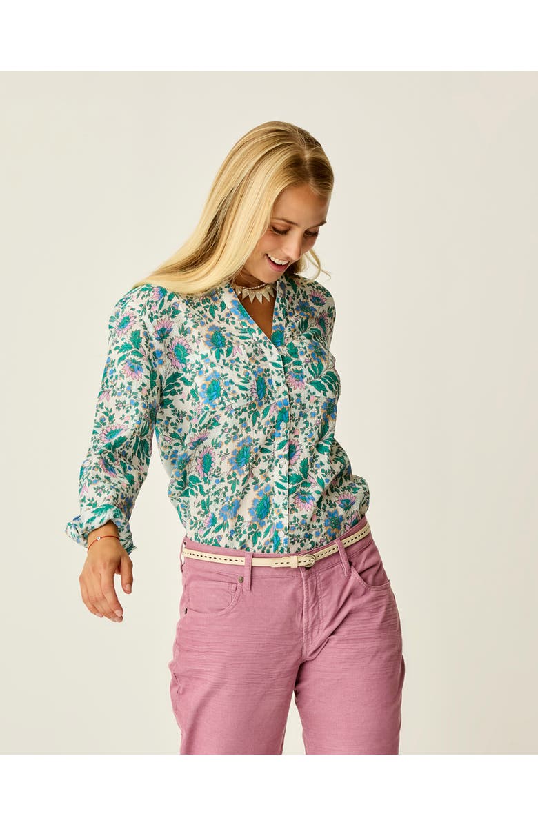 Carve Designs Dylan Gauze Tunic, Alternate, color, Cloud Multifloral