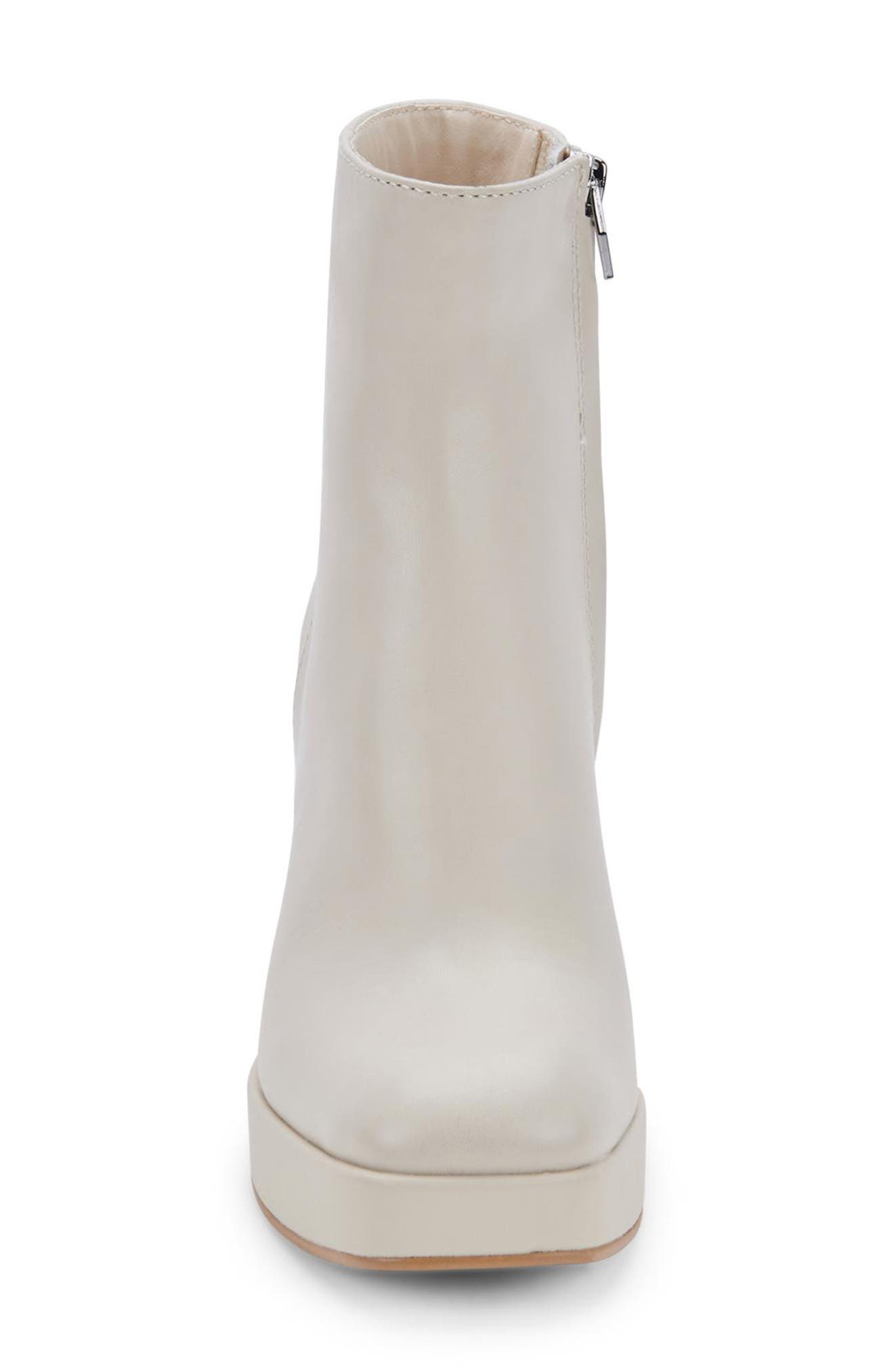 Ulyses Platform Bootie, Alternate, color, IVORY LEATHER