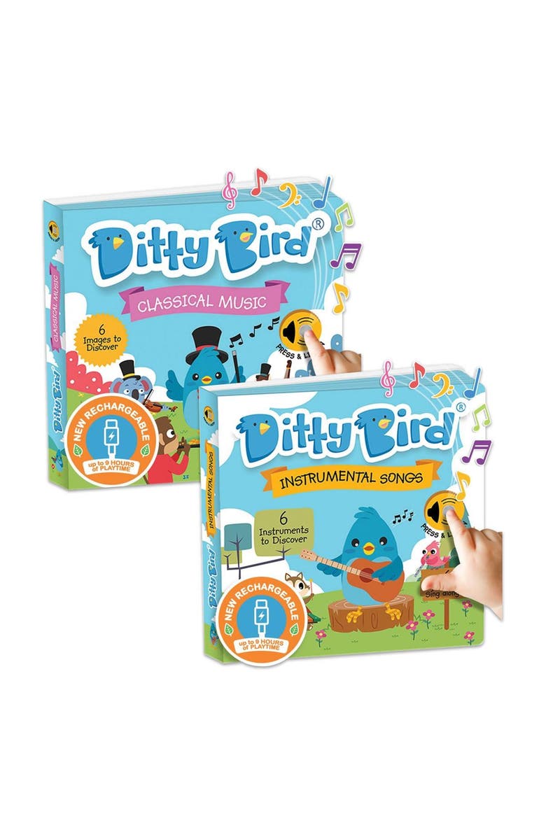 Ditty Bird Instrumental and Classical Song Books - Set of 2, Main, color, Multicolor