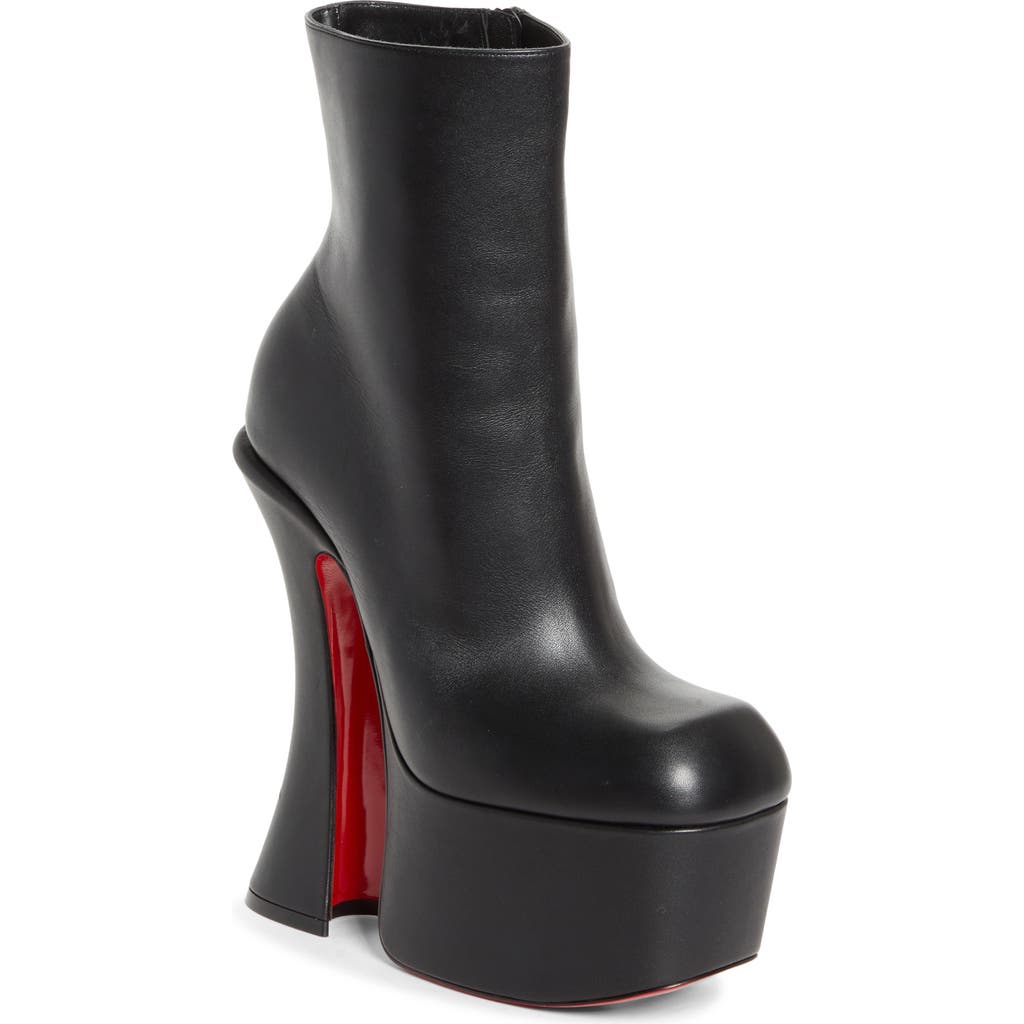 Christian Louboutin Aquabootie Platform Bootie in Black at Nordstrom, Size 38.5