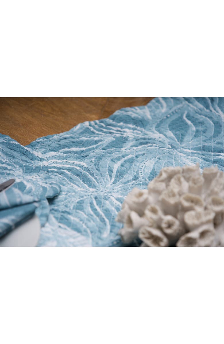 C&F Home Azzurra Marine Coastal Reversible Table Runner 14" x 51", Alternate, color, Blue