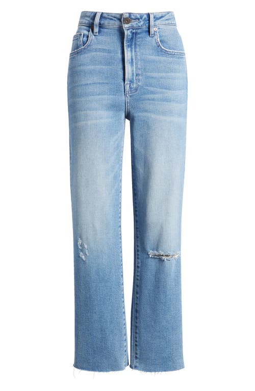 Shop Hidden Jeans Ripped Raw Hem High Waist Ankle Straight Leg Jeans