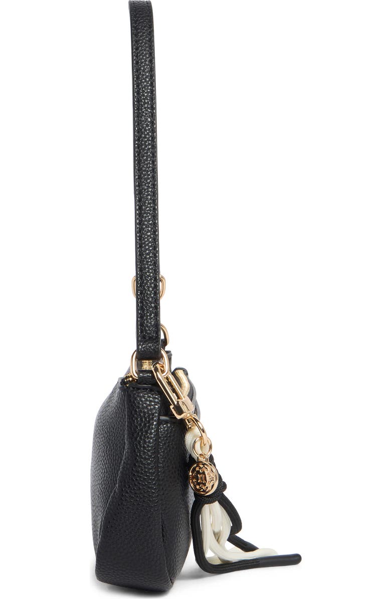 Nanette Lepore Margeaux Faux Leather Clutch, Alternate, color, Black - Heart Geo Black