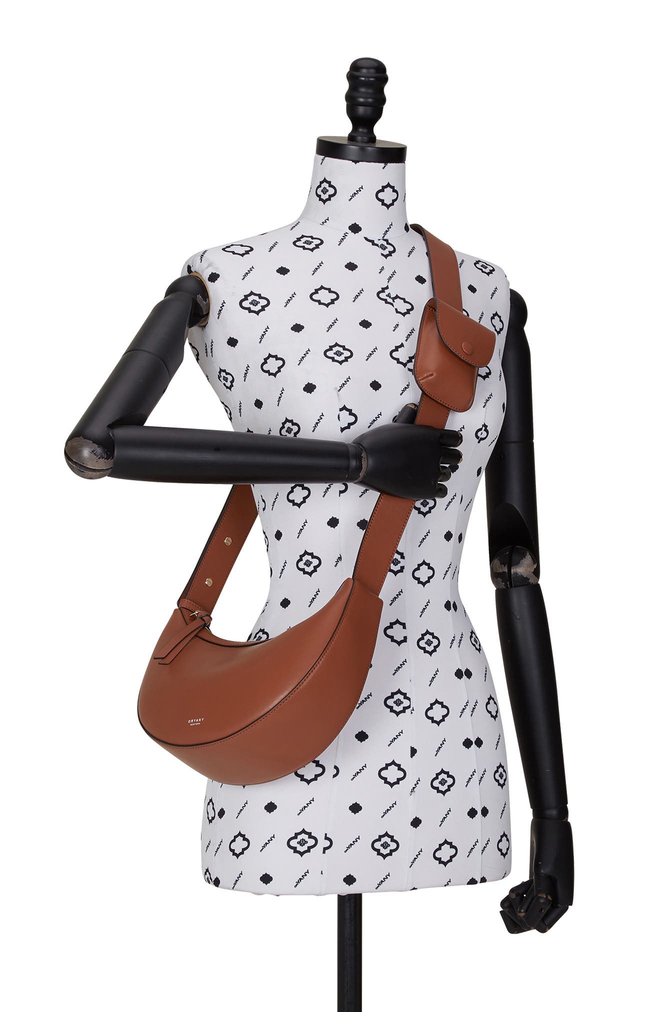 Rookie Crescent Crossbody Bag, Alternate, color, TOFFEE TAN