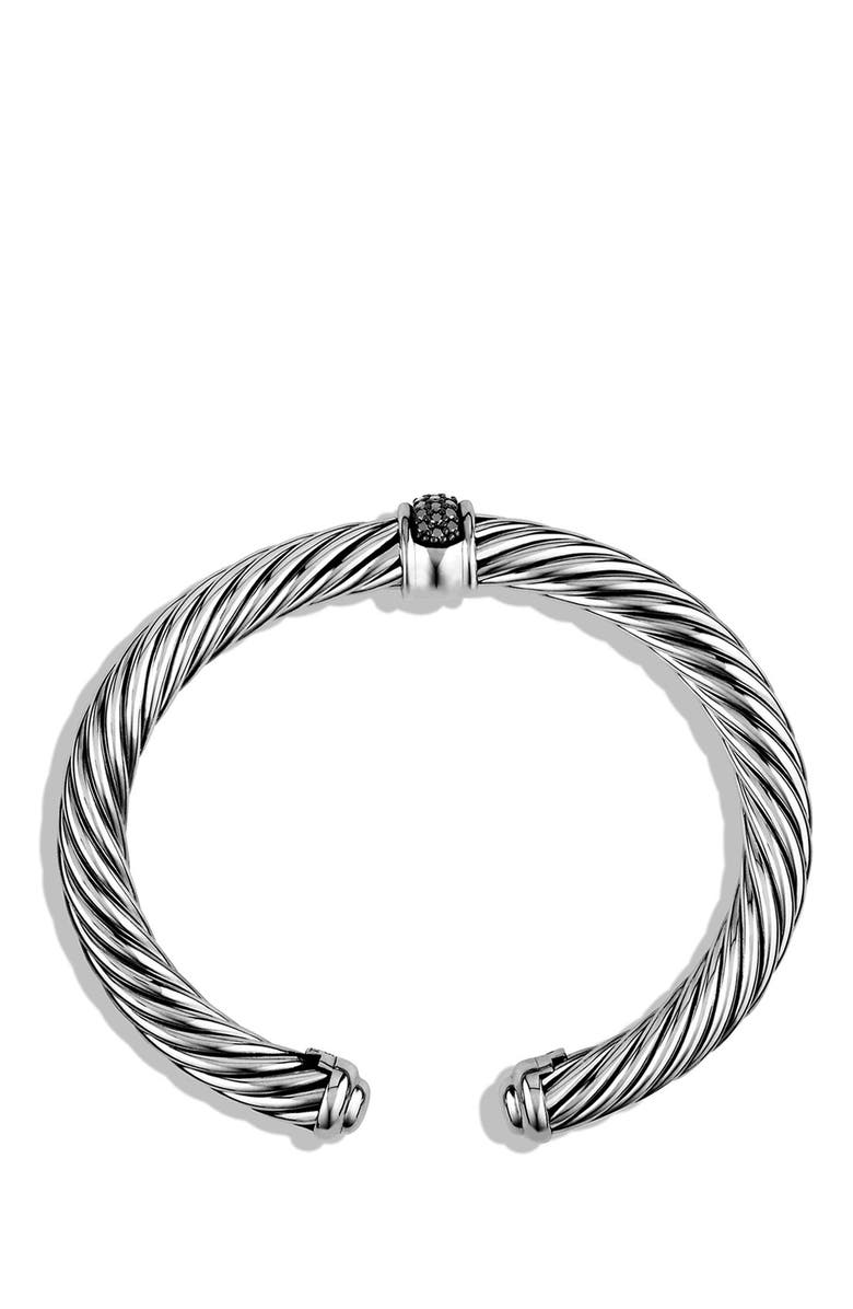 David Yurman Cable Classics Bracelet with Black Diamonds, 7m, Alternate, color, 