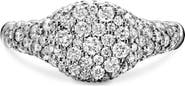 David Yurman Petite Pavé Pinky Ring in 18K Gold