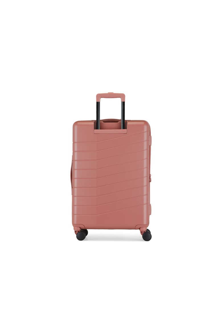 Munich Hardside Medium Luggage with Expansion, Alternate, color, Brick