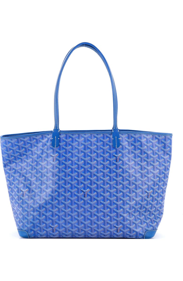 Pre-Owned Goyard Artois Tote Coated Canvas MM, Main, color, Blue