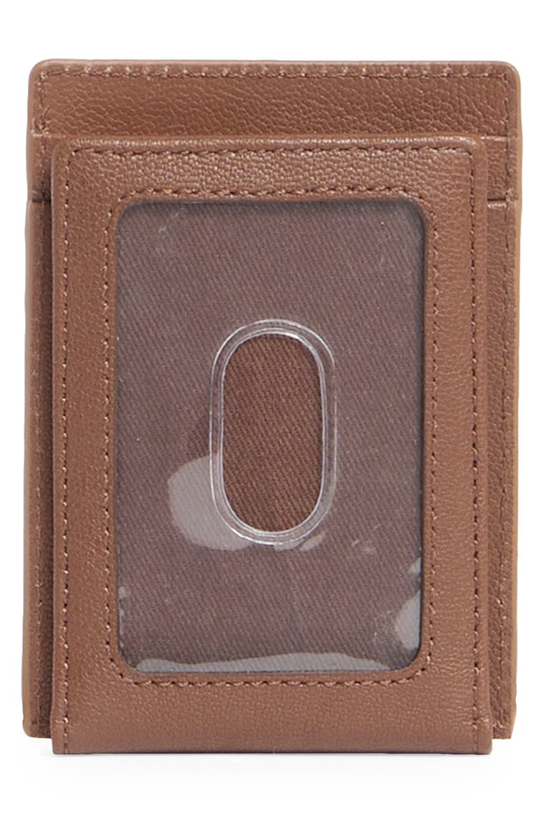 Mulholland Leather Card Case, Alternate, color, BROWN/ TAN
