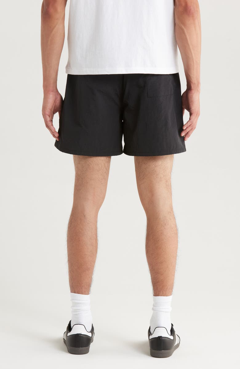 MARKET SMILEY<sup>®</sup> Lockup Tech Shorts, Alternate, color, Pirate Black