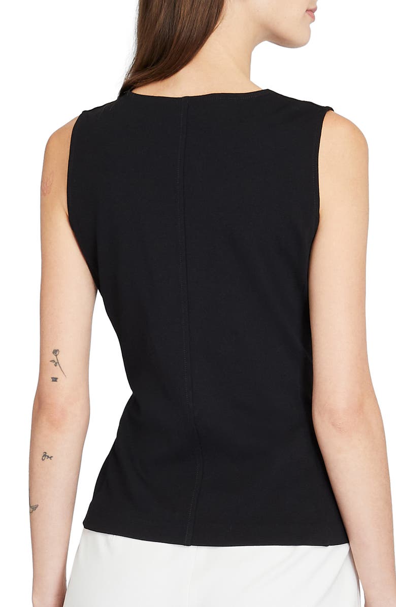 Club Monaco Sleeveless Wrap Front Knit Top, Alternate, color,