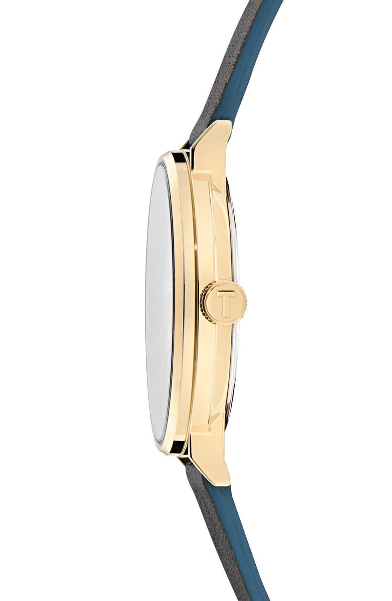 Ted Baker Phylipa Gents Leather Strap Watch, 41mm, Alternate, color, Black