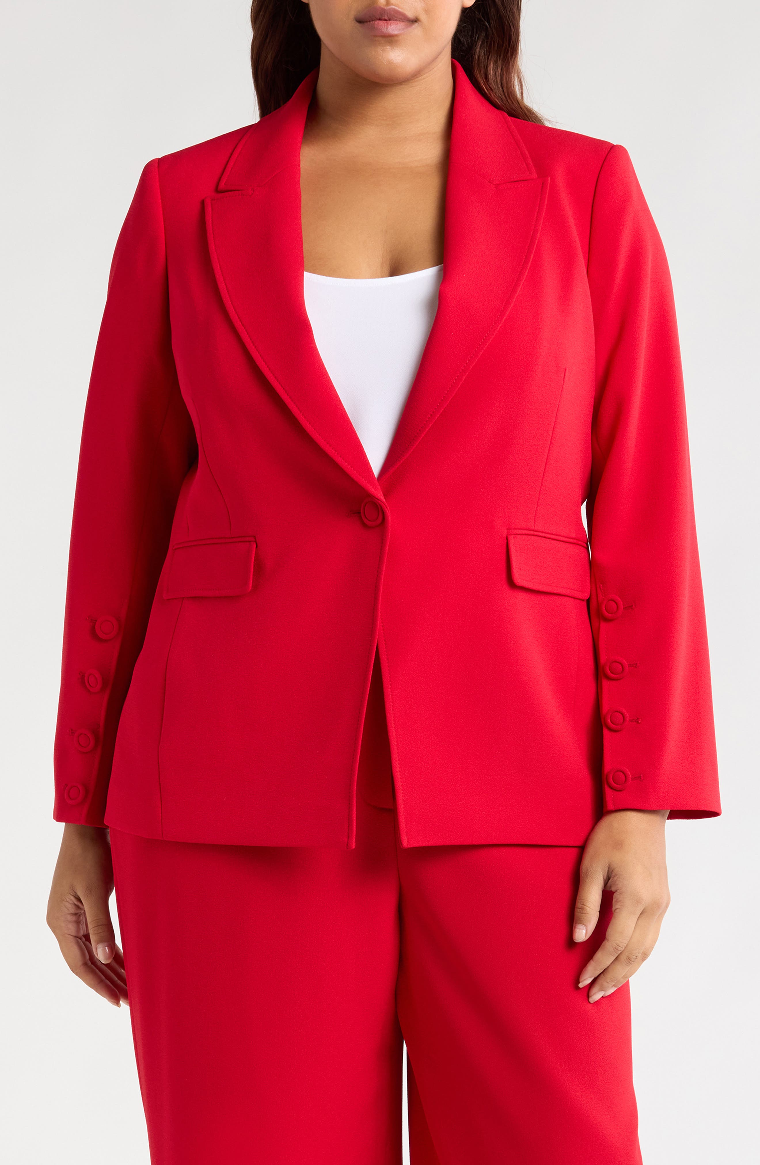 Tahari ASL One-Button Blazer
