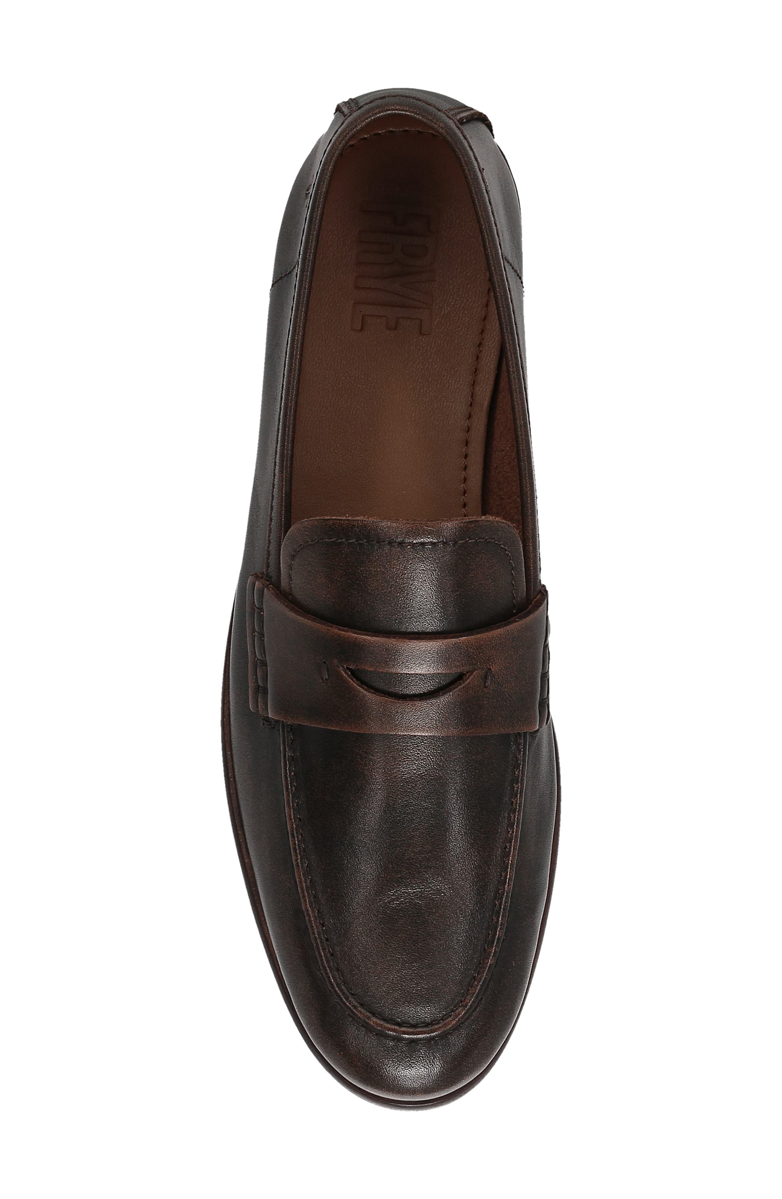 Graham Leather Penny Loafer, Alternate, color, ANTIQUE BLACK