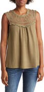 Forgotten Grace Crochet Sleeveless Blouse