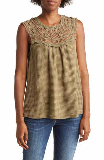 Forgotten Grace Crochet Sleeveless Blouse