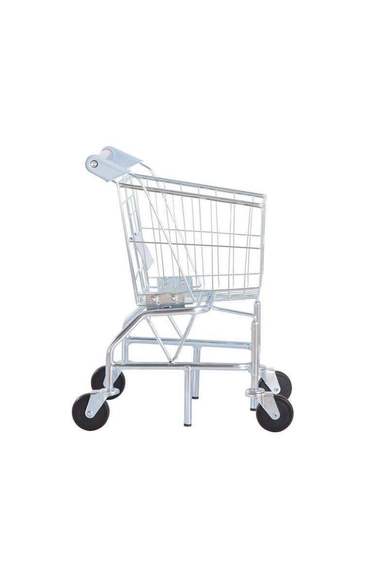 Kaplan Early Learning Company Shop with Me Grocery Cart, Alternate, color, Silver