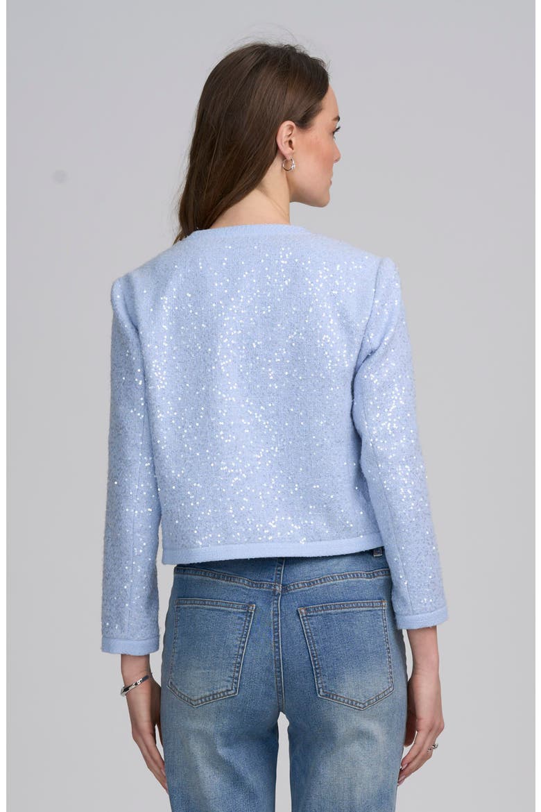Sequin Jacket, Alternate, color, ICY BLUE