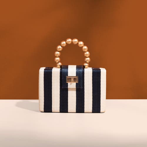 Soli & Sun The Louisa Woven Straw Clutch Bag In Multi
