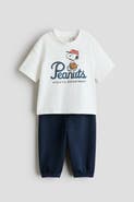 H&M 2-piece T-shirt And Joggers Set