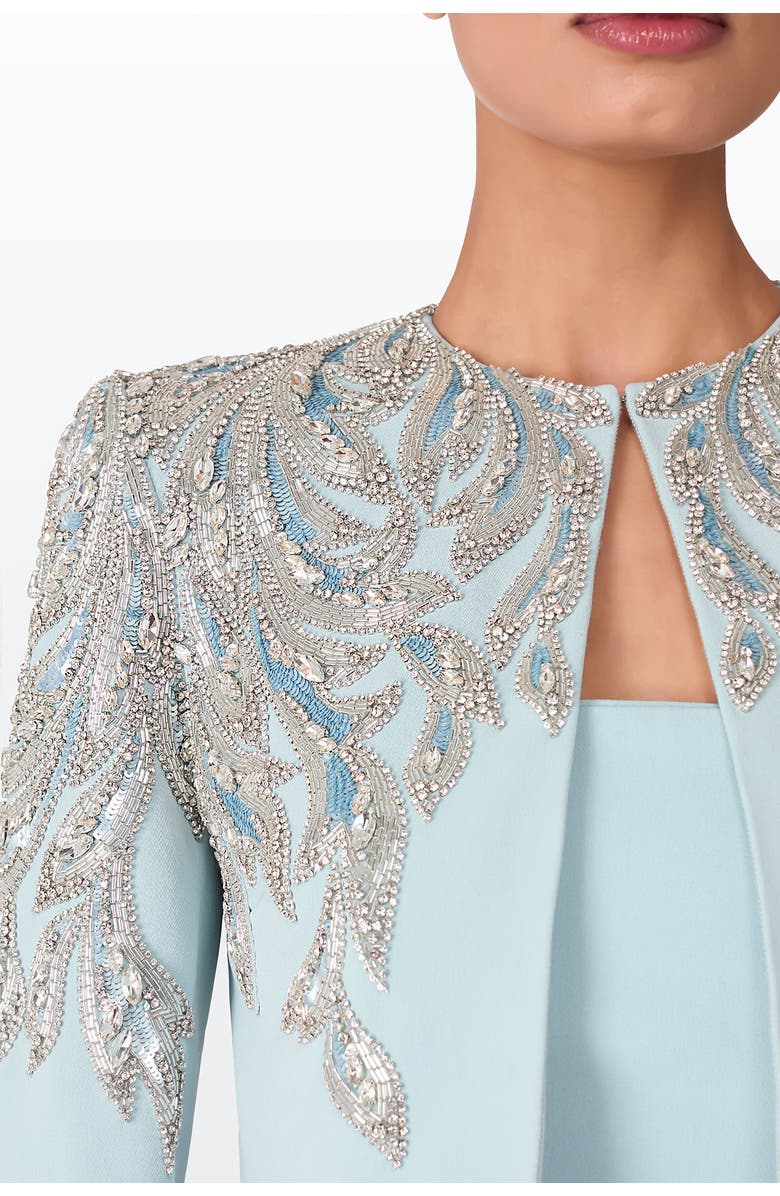 Jenny Packham Versalilles Jacket, Alternate, color, Porcelain