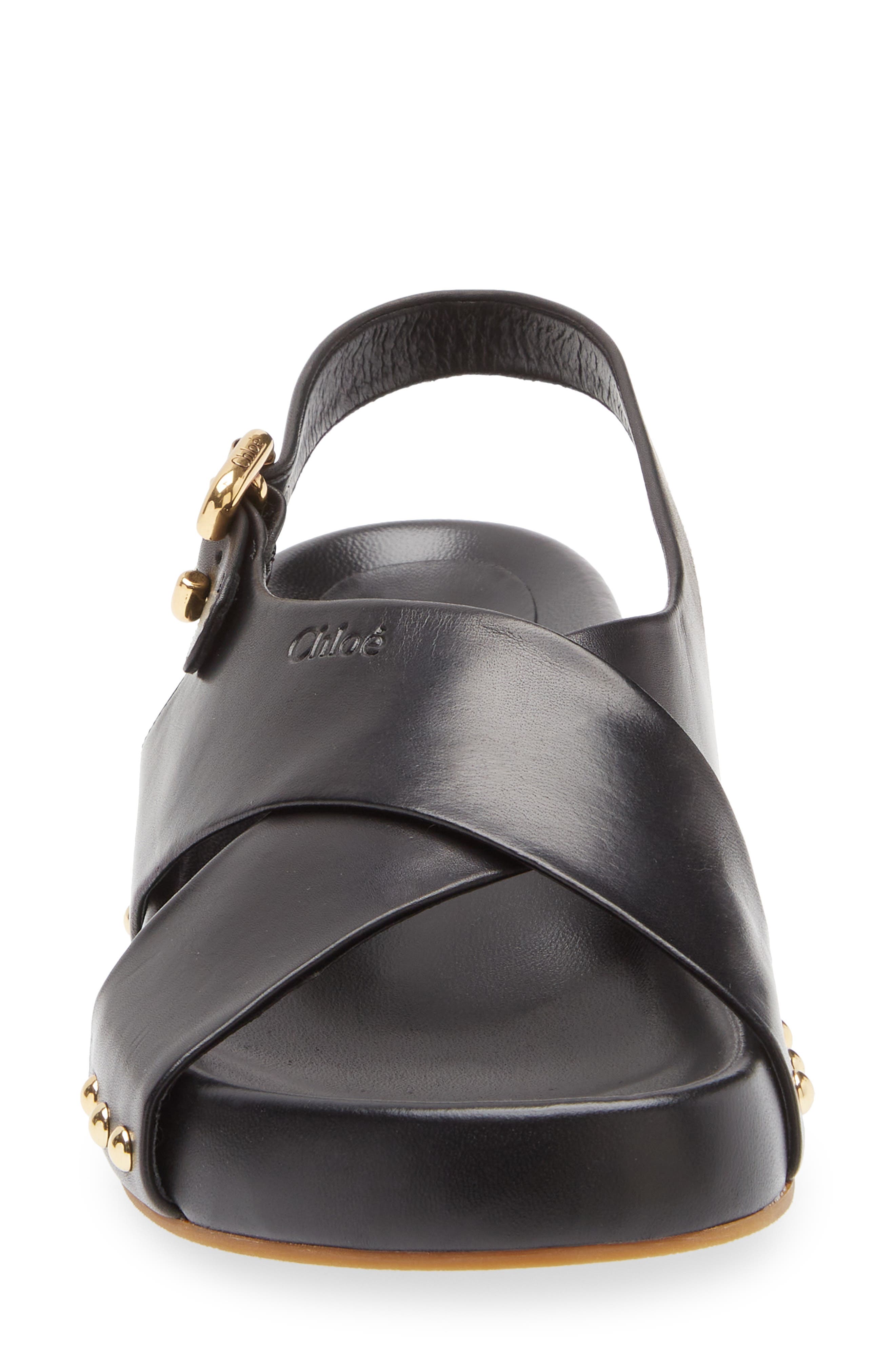 Chloé Mae Paddington Sandal, Alternate, color, Black