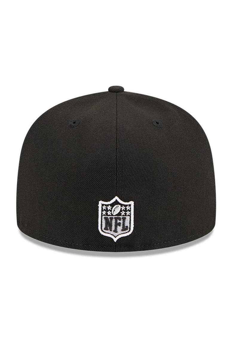 Men's New Era Black Cincinnati Bengals  Main Patch 59FIFTY Fitted Hat, Alternate, color, Black