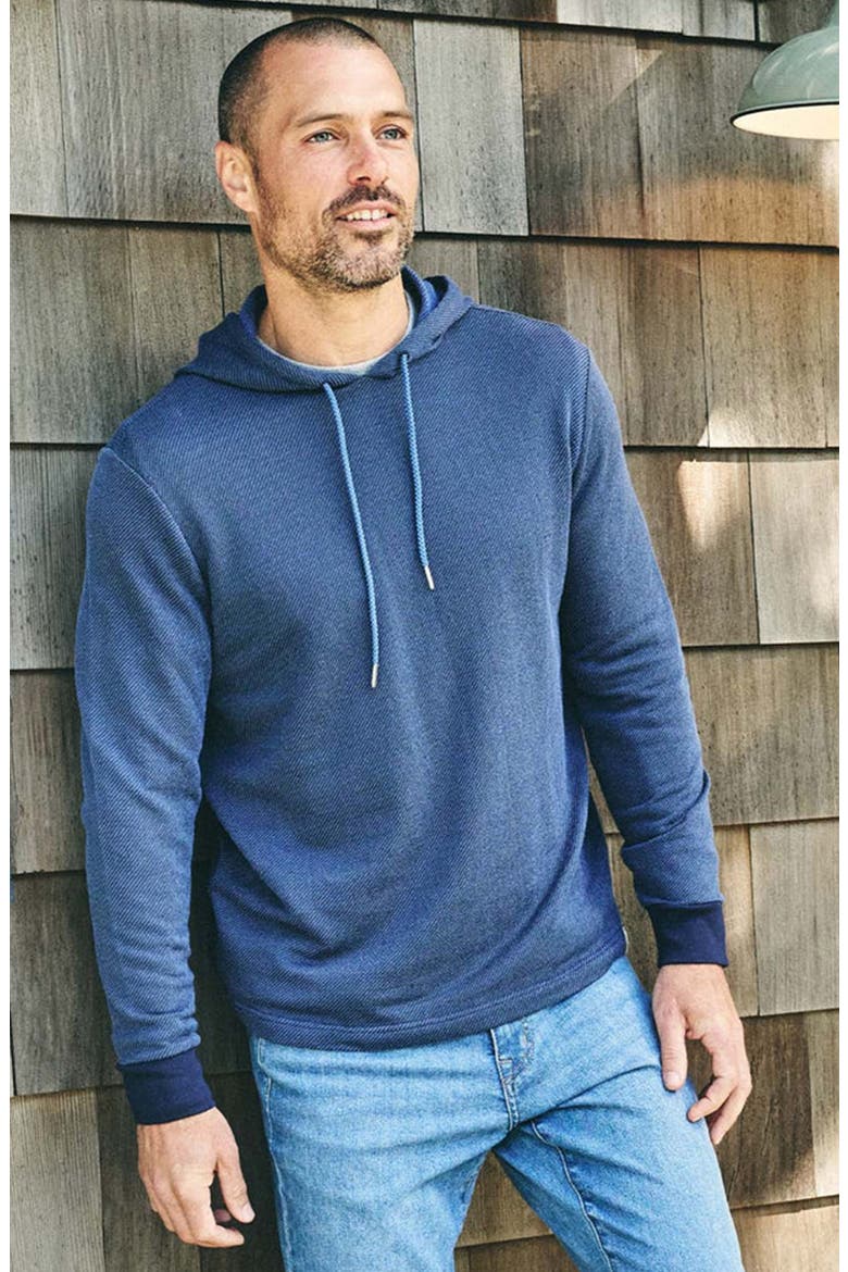 Tailwind Textured Hoodie, Alternate, color, NAVY TWILL