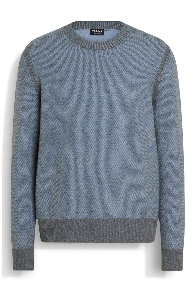 Oasi Cashmere Crewneck Sweater, Alternate, color, LIGHT BLUE