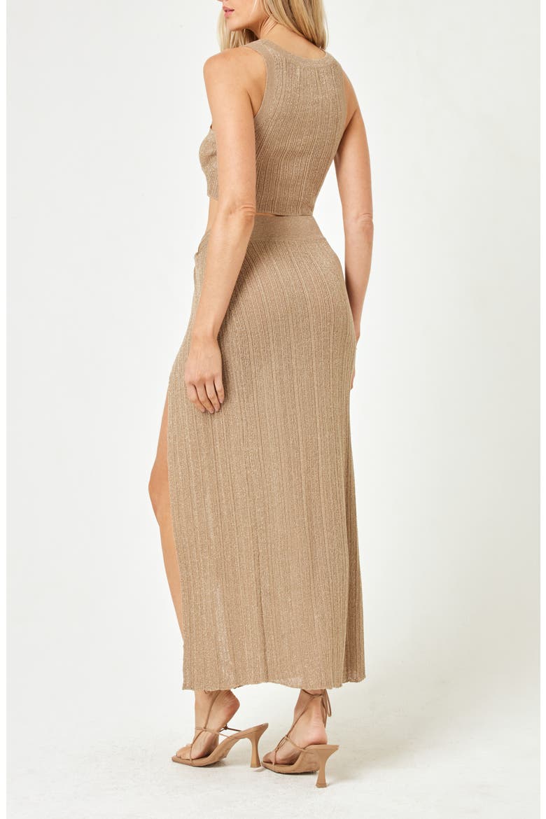 Heart of Gold Metallic Cover-Up Skirt, Alternate, color, METALLIC GOLD