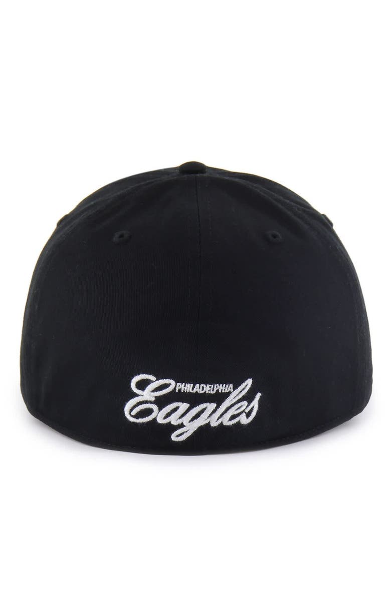 '47 Men's '47  Black Philadelphia Eagles Foundational Franchise Fitted Hat, Alternate, color, Black