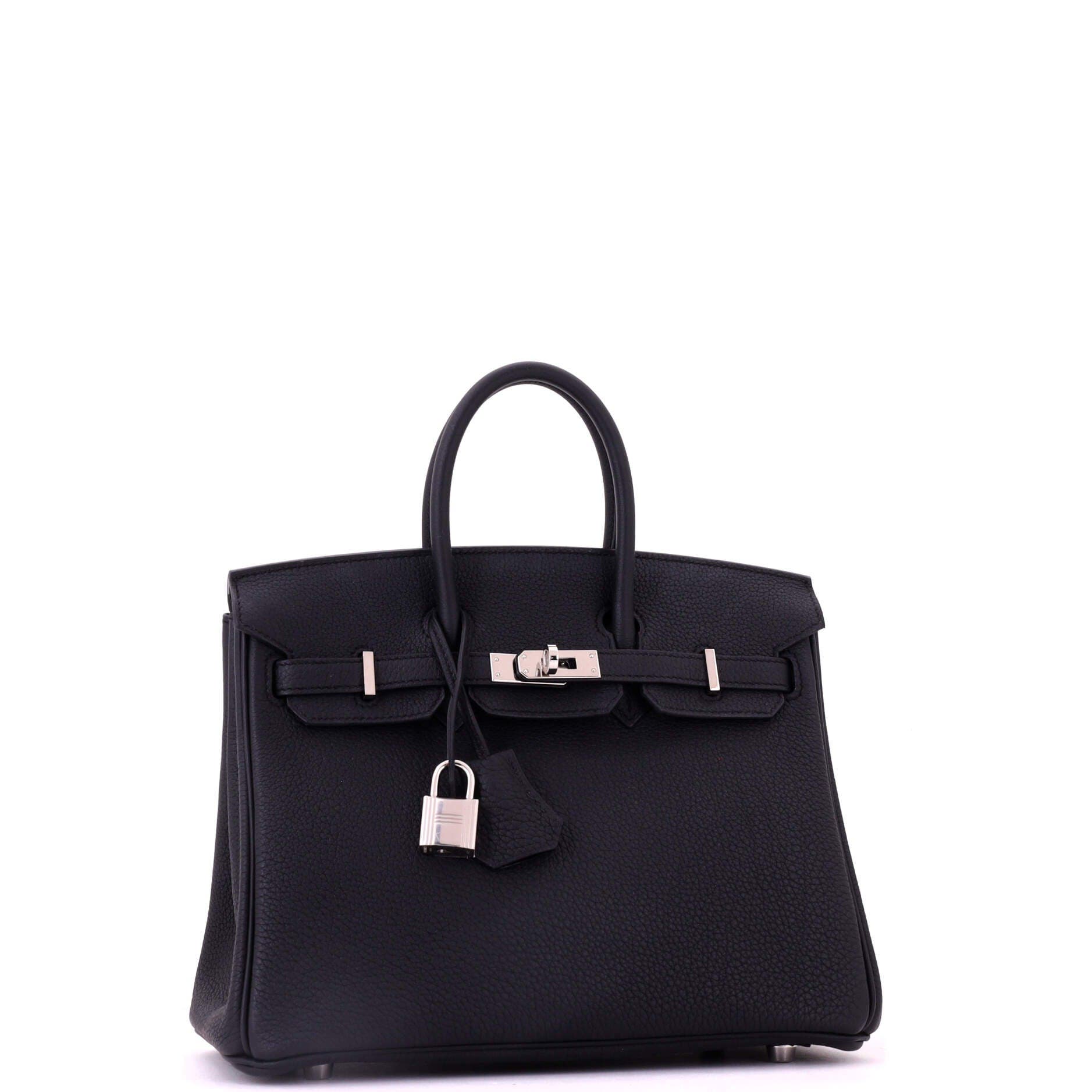 Birkin Handbag Black Togo with Palladium Hardware 25, Alternate, color, Black