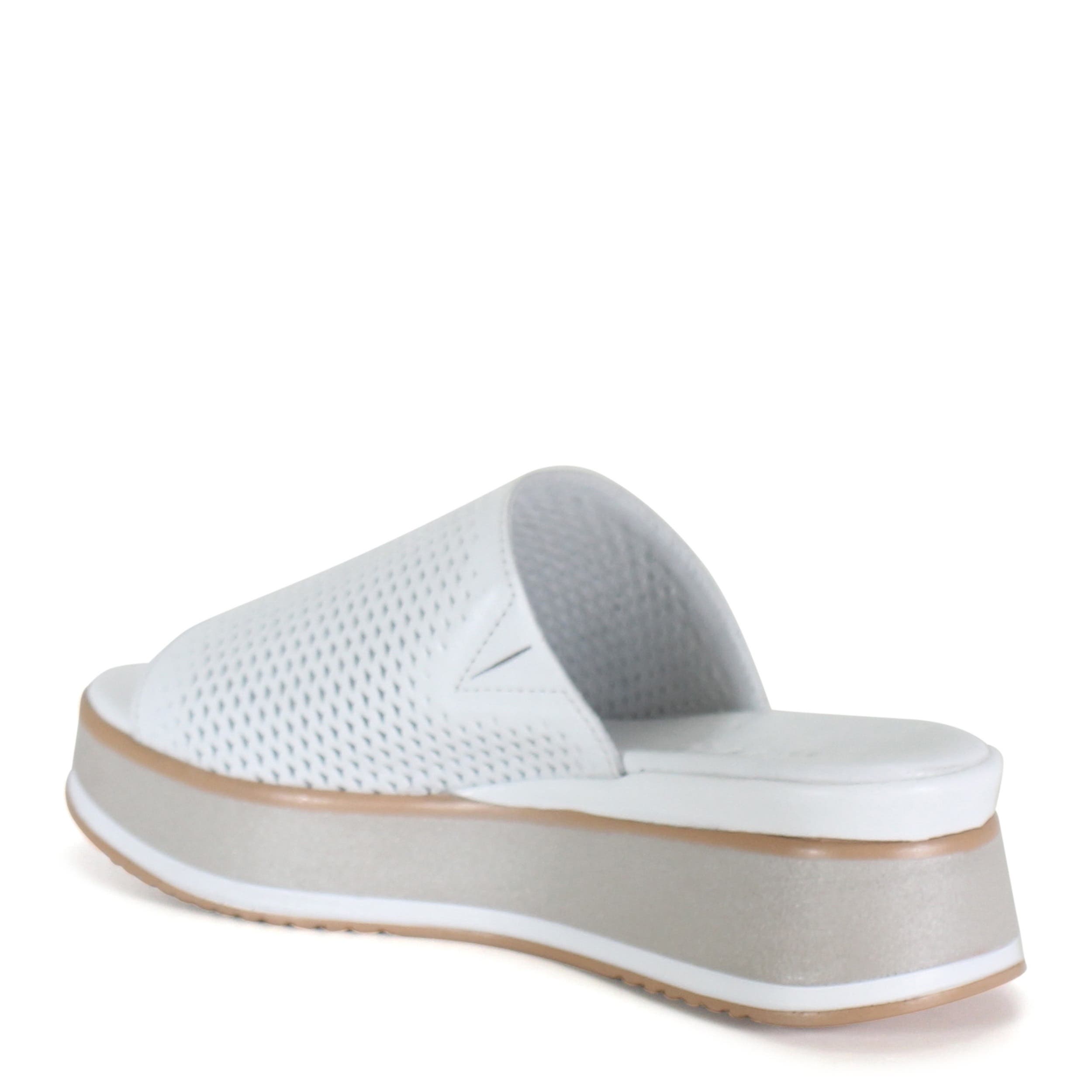 Diba True PA CIFIC Leather Platform Slip-On Sandal, Alternate, color, White