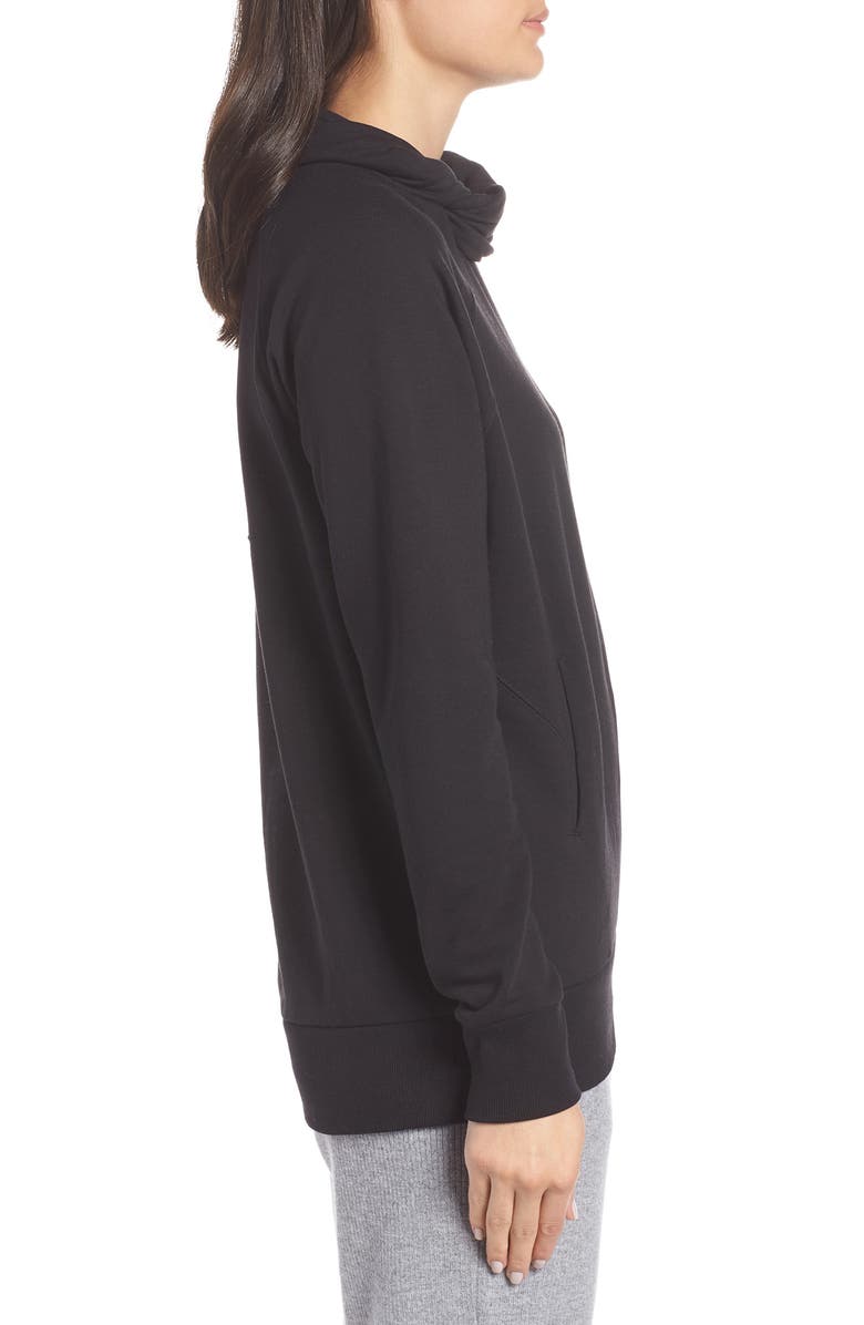 Zella Erica Twist Cowl Neck Pullover, Alternate, color, 