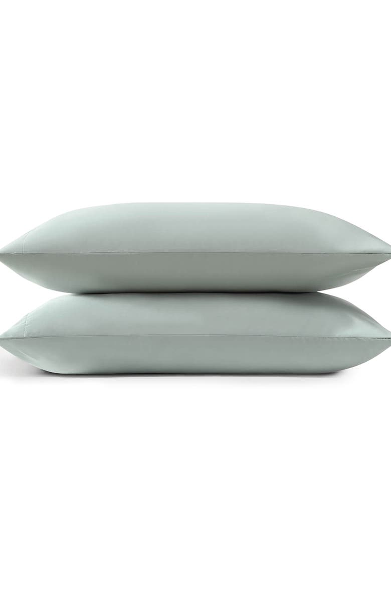 Sunday Citizen Set of 2 Silky Pillowcases, Alternate, color, Slate Grey