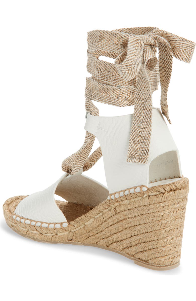 Pedro Garcia Orsel Ankle Wrap Espadrille Sandal, Alternate, color, White Cervo
