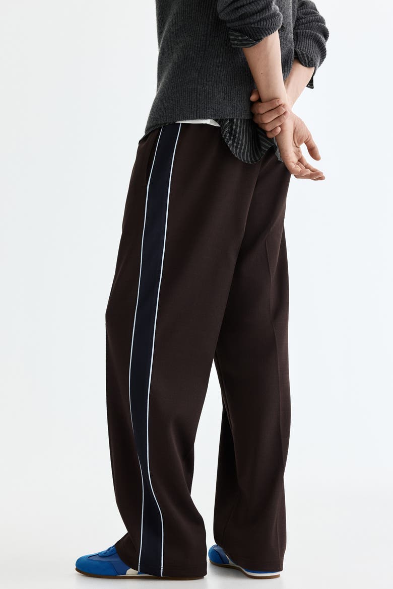 Relaxed Fit Track Pants, Alternate, color, Brown/stripes