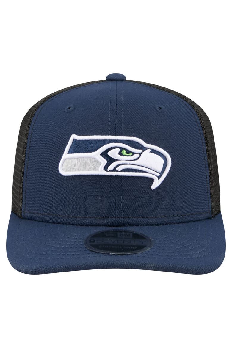Men's New Era  College Navy Seattle Seahawks 9SEVENTY Trucker Adjustable Hat, Alternate, color, College Navy