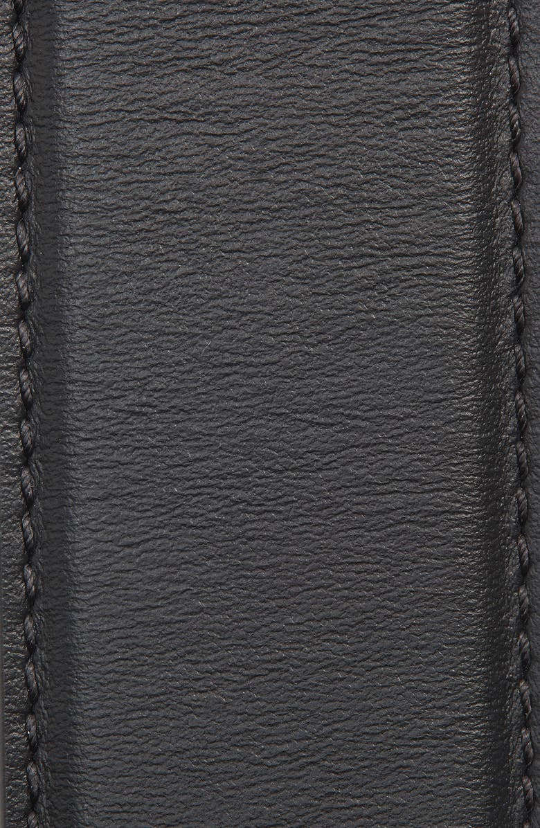 Versace Medusa Coin Leather Belt, Alternate, color, Nero/ Gold Tribute