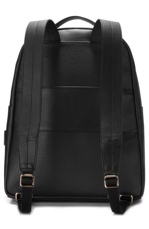 Cole Haan Davis Leather Backpack In Black