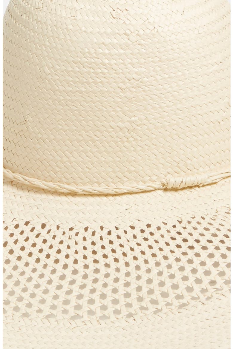 Open Weave Floppy Straw Hat, Alternate, color, IVORY VANILLA