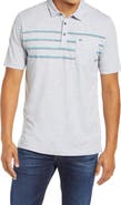 TravisMathew Overboard Stripe Pocket Polo