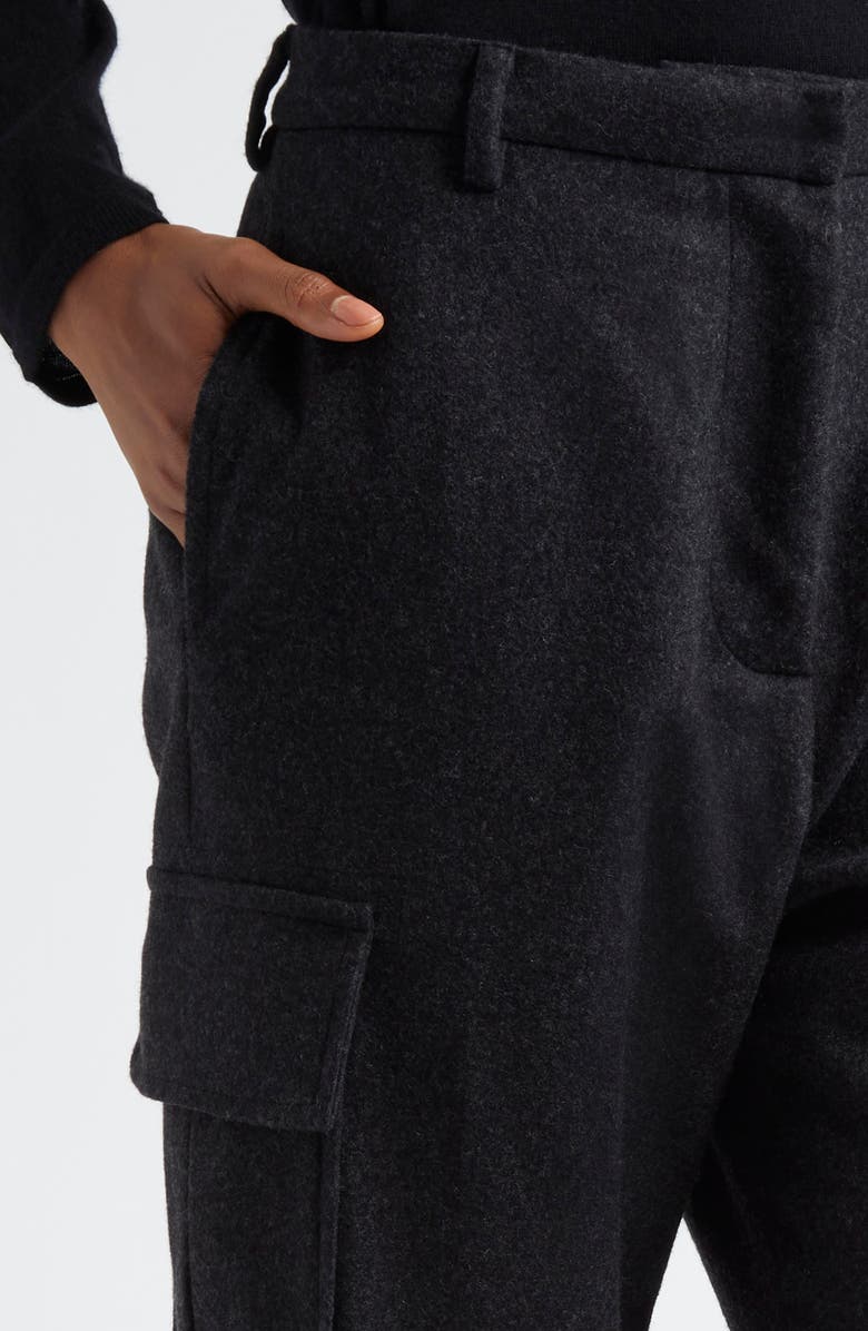 Wales Bonner Reverb Wool & Cashmere Cargo Pants, Alternate, color,