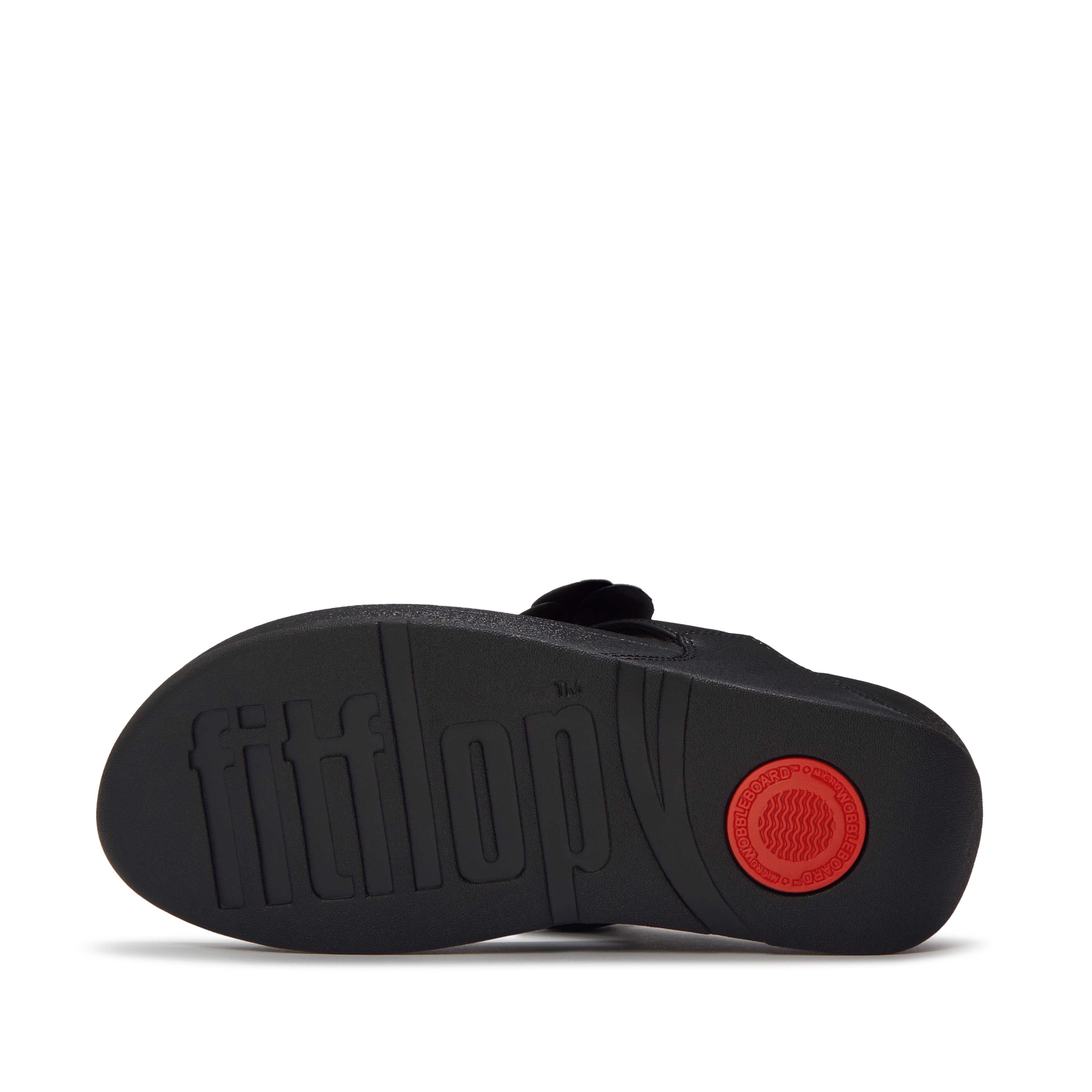 FitFlop Lulu Flower Toe-Post Sandals, Alternate, color, Black