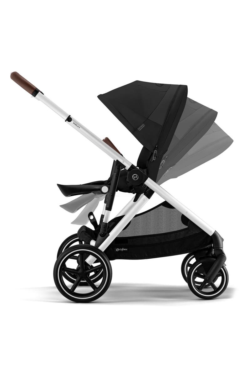 CYBEX Gazelle S & Aton G Stroller & Car Seat Travel System, Alternate, color, Moon Black