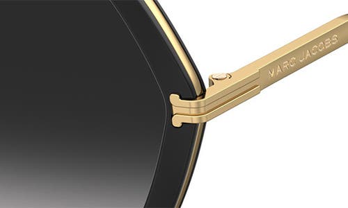 Marc Jacobs 53mm Gradient Square Sunglasses In Black