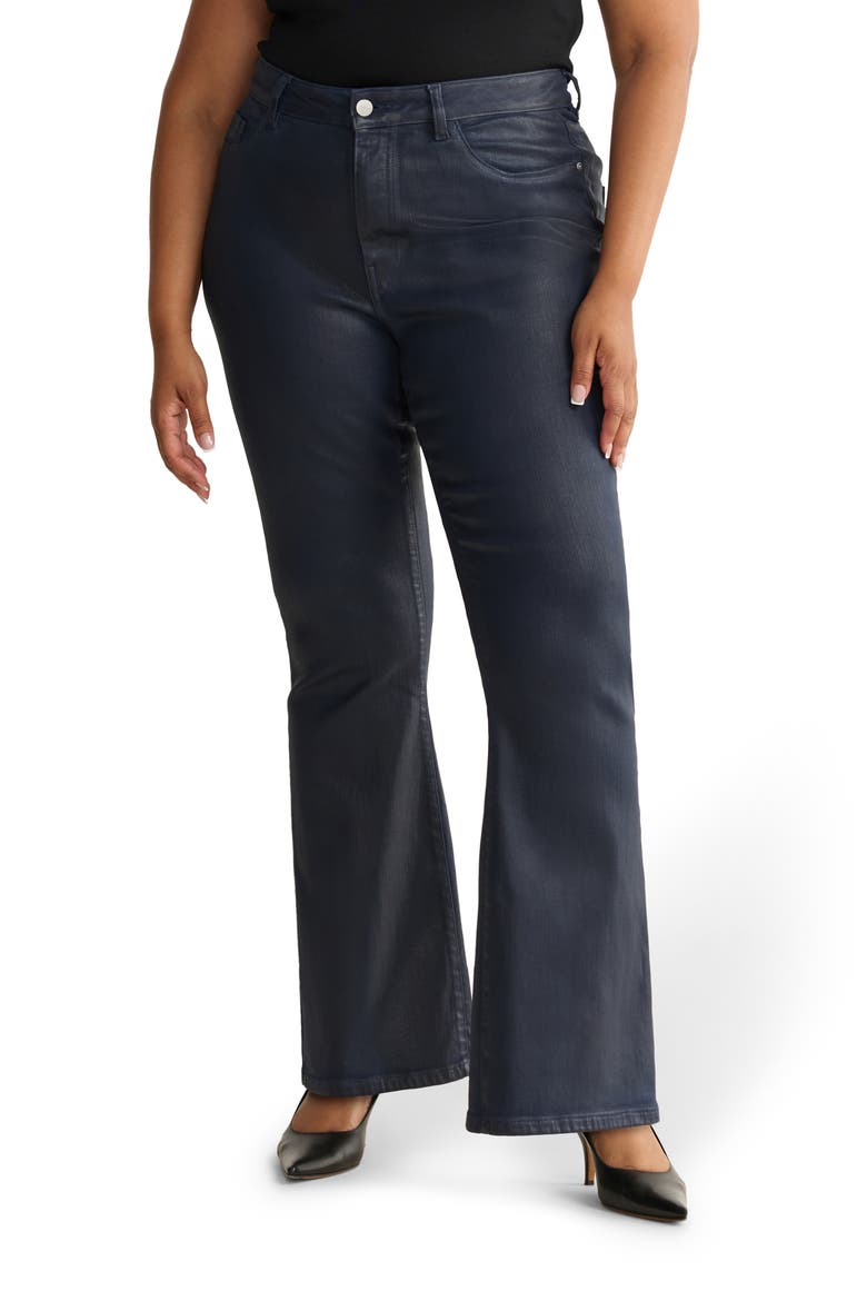 NAO Coated High Waist Bootcut Jeans, Main, color, COATED SHALLOWS