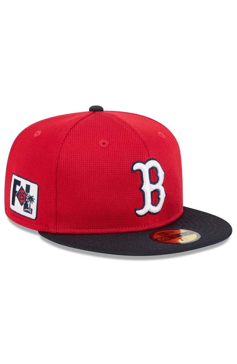 New Era Men's New Era  Red/Navy Boston Red Sox 2025 Spring Training 59FIFTY Fitted Hat, Main, color, 
